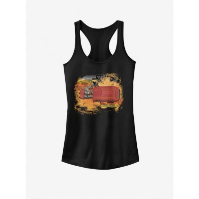 Rey Sandstorm Graphic Tank Top for Girls - Black