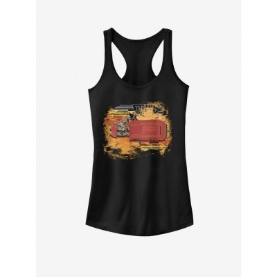 Rey Sandstorm Graphic Tank Top for Girls - Black
