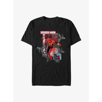 Marvel Spider-Man Escape Graphic Tee - Men's Black