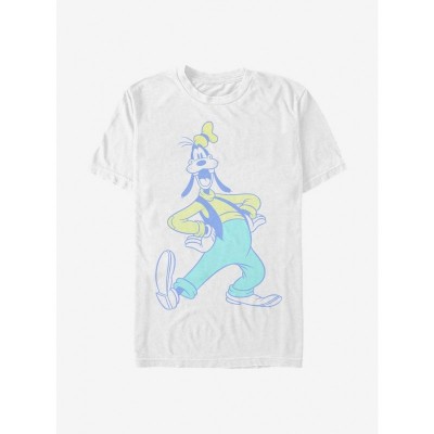 Disney Goofy Neon White T-Shirt for Men