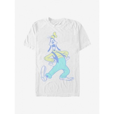 Disney Goofy Neon White T-Shirt for Men