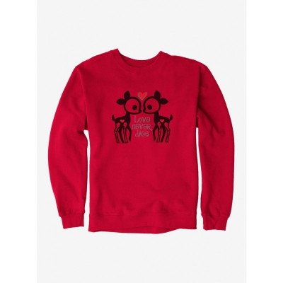 Skelanimals Dee Love Never Dies Men's Heavyweight Fleece Sweatshirt