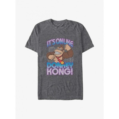 Mario Big & Tall T-Shirt - Grey - Unisex Roomy Fit