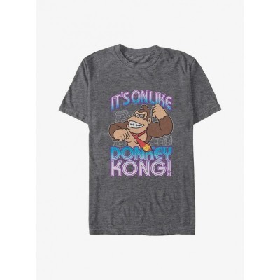 Mario Big & Tall T-Shirt - Grey - Unisex Roomy Fit