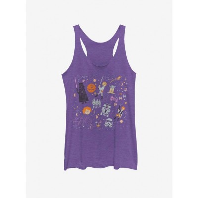 Star Wars Girls Tank Top - Purple Junior Size