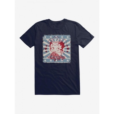 Betty Boop Blue Western Cowgirl Tee - Men's Sizes