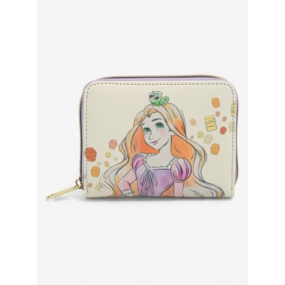 Loungefly Disney Tangled Mini Wallet with Rapunzel & Pascal Design