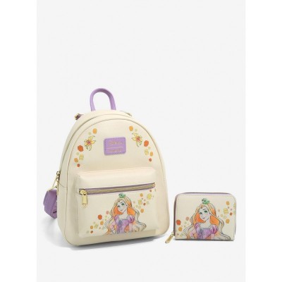 Loungefly Disney Tangled Mini Wallet with Rapunzel & Pascal Design