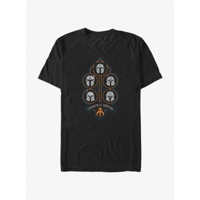 The Mandalorian Strength Is Survival Unisex T-Shirt - Black