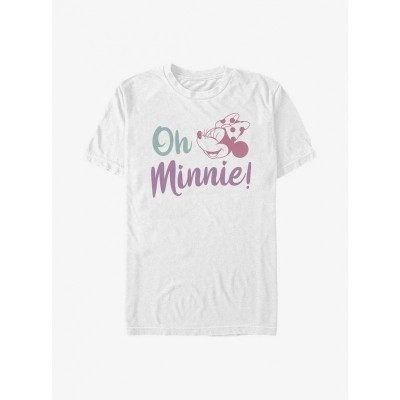 Disney Oh Minnie Mouse T-Shirt for Men - White Comfortable Cotton