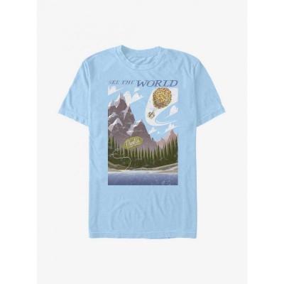 Disney Pixar Up See The World Blue T-Shirt for Men