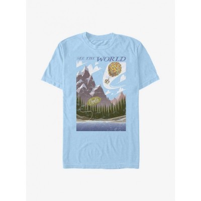 Disney Pixar Up See The World Blue T-Shirt for Men