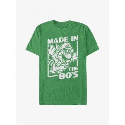 Nintendo 80s Mario Green T-Shirt for Men