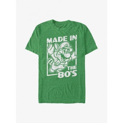 Nintendo 80s Mario Green T-Shirt for Men
