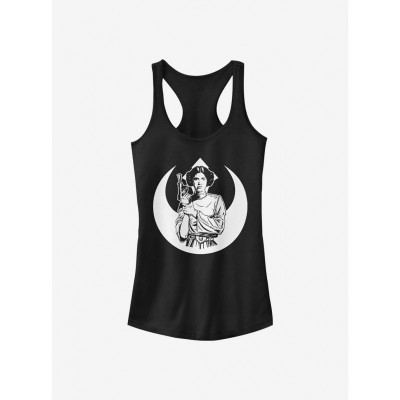Rebel Princess Tank Top for Girls - Black