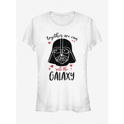 Star Wars Darth Vader Valentine's Tee for Girls - WHITE