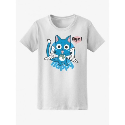 Fairy Tail Happy "Aye!" Boyfriend Fit Girls T-Shirt