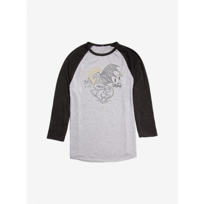 Harry Potter Darkness Falls Unisex Raglan - Black
