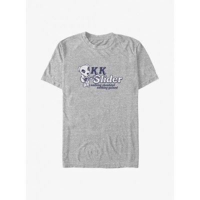 Animal Crossing K.K. Slider "Nothing Shredded Nothing Gained" Big & Tall Men's T-Shirt Grey
