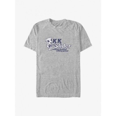 Animal Crossing K.K. Slider "Nothing Shredded Nothing Gained" Big & Tall Men's T-Shirt Grey
