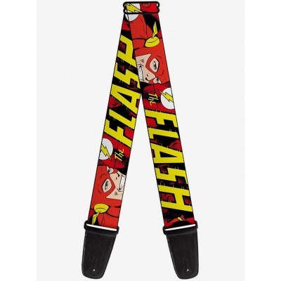 DC Comics The Flash Action Guitar Strap - Handcrafted USA Made