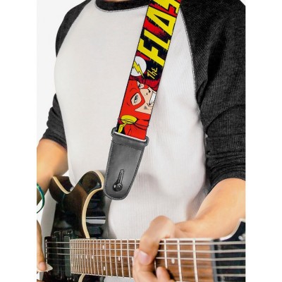 DC Comics The Flash Action Guitar Strap - Handcrafted USA Made