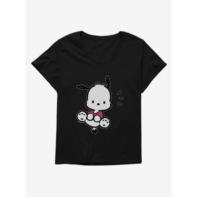 Pochacco Big Jump Scoop Neck Tee for Girls Plus Size