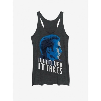 Marvel's Avengers Endgame Captain America Girls Tank Top - Black