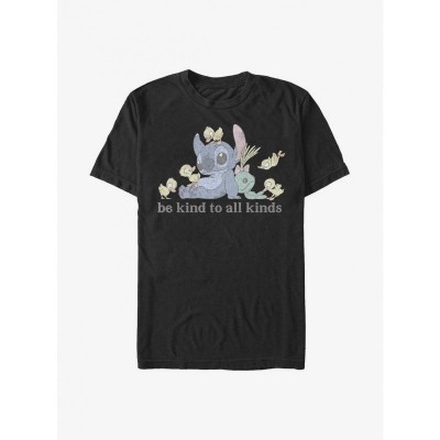 Disney Lilo & Stitch Kindness T-Shirt for Men - Black