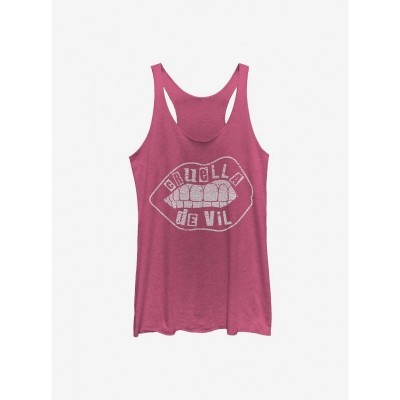Disney Cruella De Vil PINK Name Cutout Tank for Girls