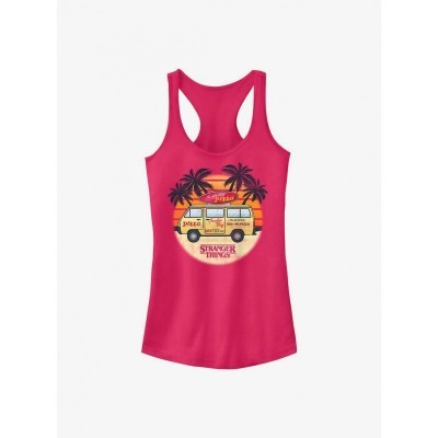 Stranger Things Surfer Boy Red Tank Top for Girls