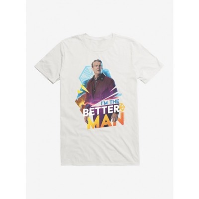 Thirteenth Doctor "Better Man" Lightweight Cotton T-Shirt - Men's White
