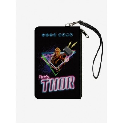 Marvel What If...? Party Thor Neon Hammer Mini Clutch Wallet for Women