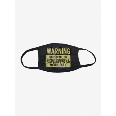Life Is Strange Warning Unisex Cotton Face Mask - Black