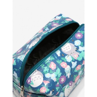Studio Ghibli Totoro Floral Design Makeup Bag for Women