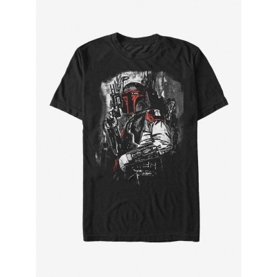 Boba Fett Intense Stare T-Shirt for Men - BLACK