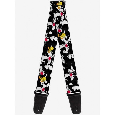 Looney Tunes Sylvester and Tweety Rockstar Guitar Strap for Musicians