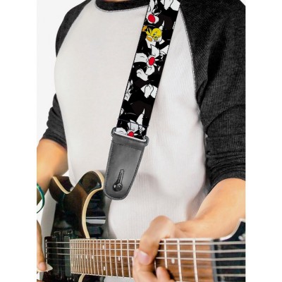 Looney Tunes Sylvester and Tweety Rockstar Guitar Strap for Musicians