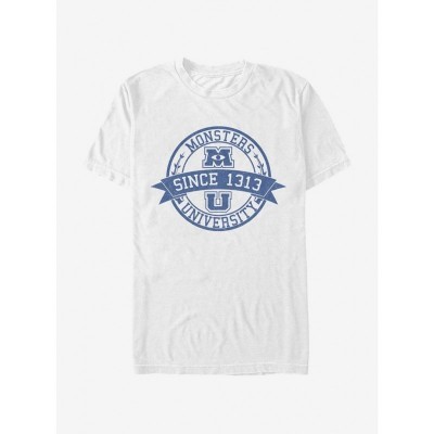 Disney Pixar Monsters University Vintage-Inspired Men's White T-Shirt