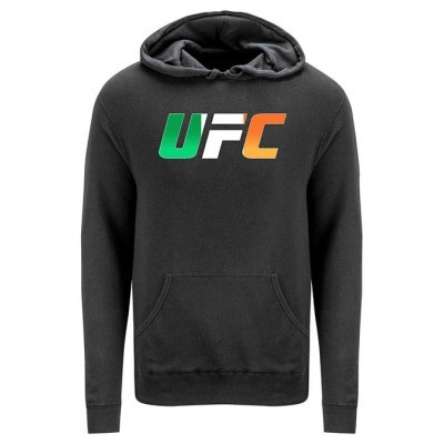 Men's Official UFC Ireland Logo Hoodie - Black