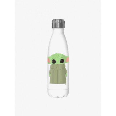 Star Wars Mandalorian Baby Yoda White Insulated Water Bottle - 17oz Stainless Steel