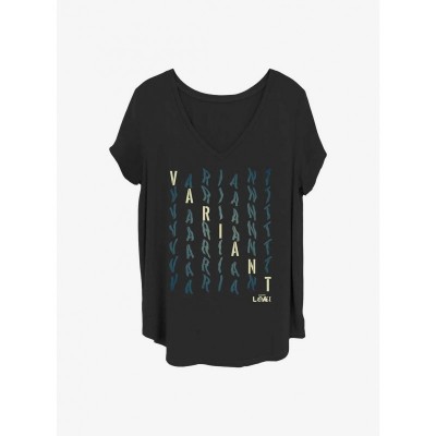 Marvel Girls Plus Size Loki Location T-Shirt - Black