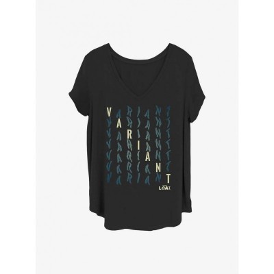 Marvel Girls Plus Size Loki Location T-Shirt - Black