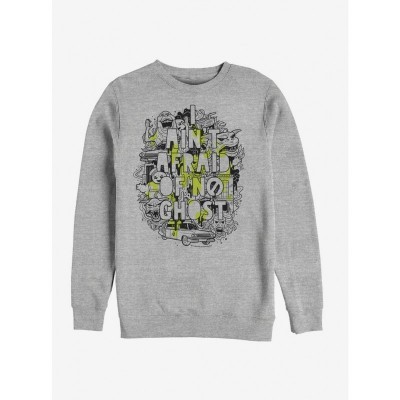 Ghostbusters Ain't Afraid of Anything Doodle Unisex Sweatshirt - Grey