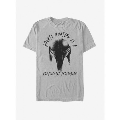 Mandalorian Themed Professional T-Shirt - Men's Silver