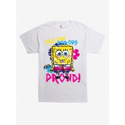 SpongeBob SquarePants Unisex T-Shirt - White Men's Size