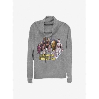 Star Wars Episode IX Grey Cowl Neck Top for Girls