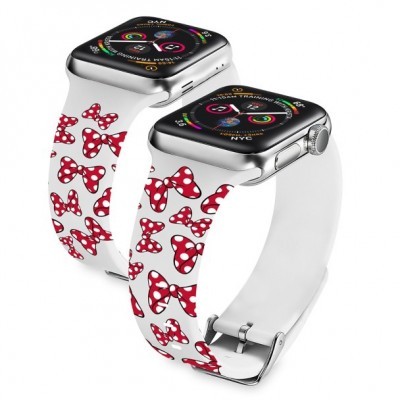 Minnie Mouse Colorful Bows Smartwatch Band for Women