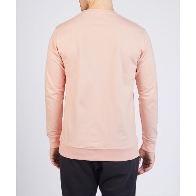 ONE Soft Logo Embroidered Sweatshirt in Peach Pink
