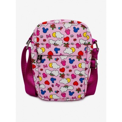 Disney Minnie and Mickey Icons Vegan Leather Crossbody Bag